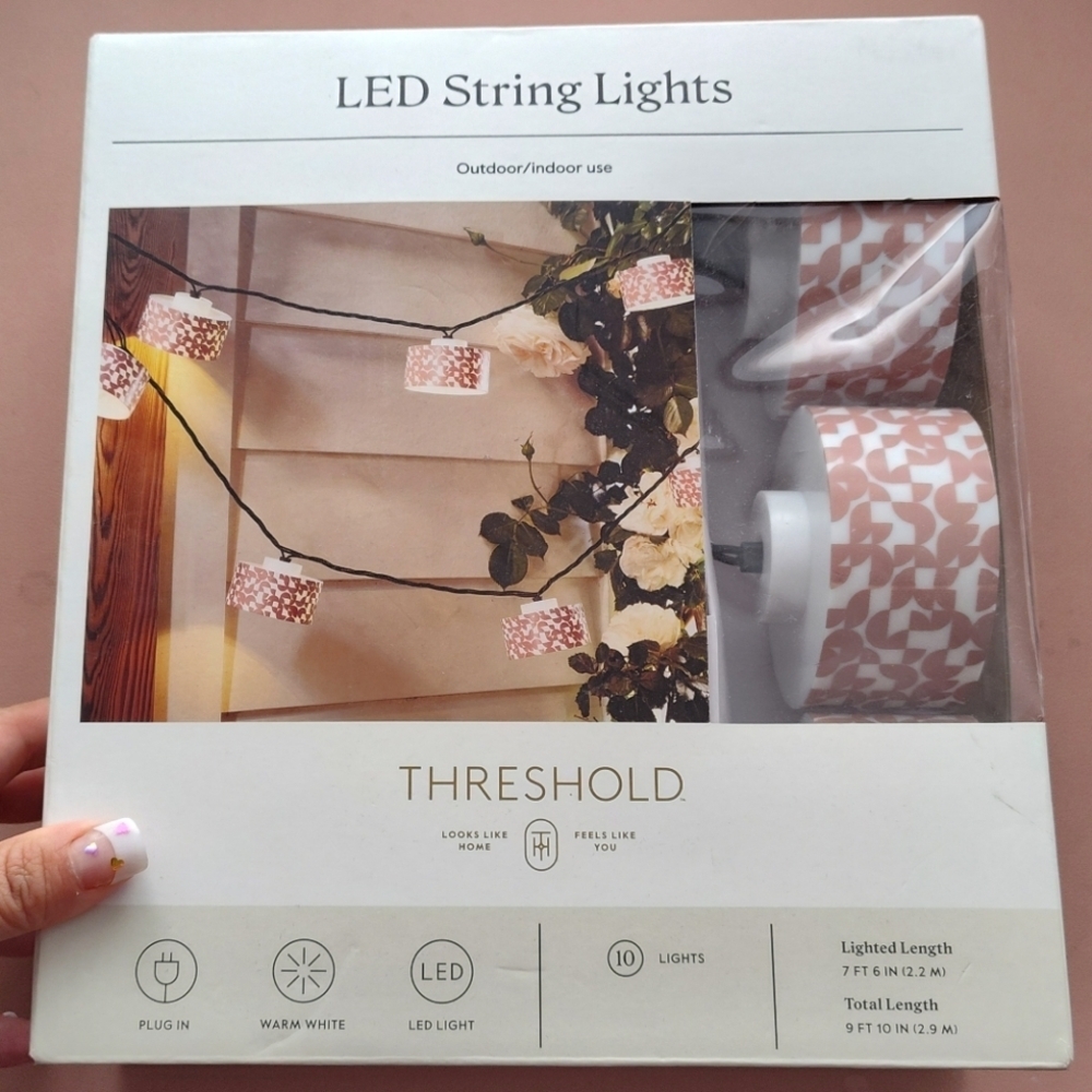 NEW Threshold LED String Lights 10 LIGHTS Outdoor/indoor